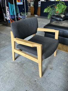 Grey/Wood Freedom Single Chair 52873