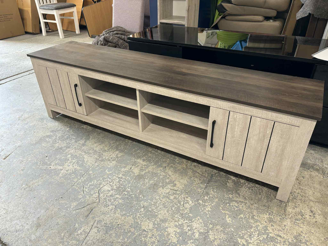 Light Brown/Dark Top TV Unit 52948