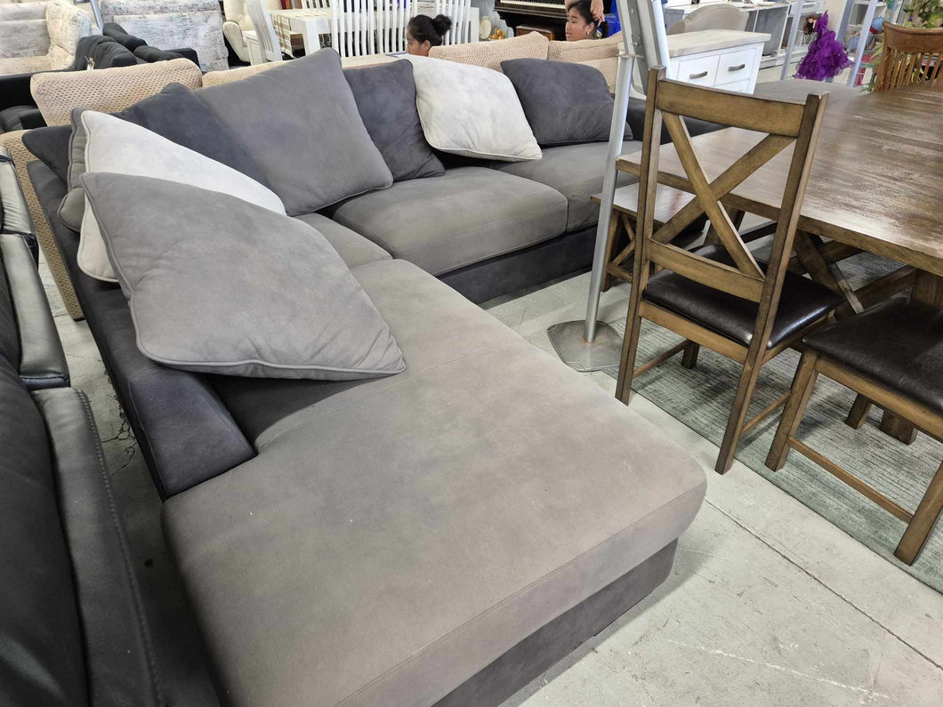 Grey/Light Beige Harvey Norman  Lounge Suite 52430