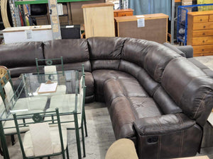 Brown Recliner Corner Lounge Suite 52490