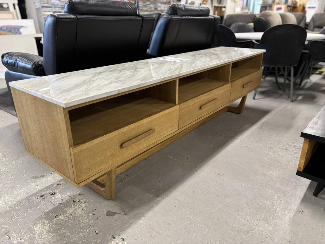 White Marble TV Unit Nick Scali 52453