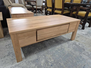 Dallas Light Wood Coffee Table With 2 Drawers NEW!!! 52622