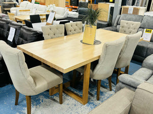 Nick Scali Dining Table with 6 Epsom Chairs NEW !!!