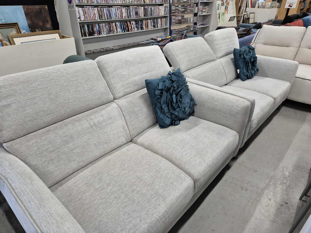 Light Grey Fabric Freedom 4 Seater Lounge Suite 52953