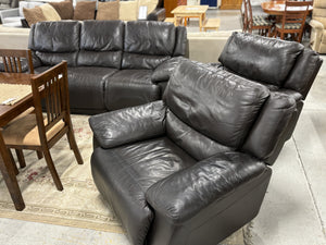 Leather Recliner Lounge Suite 5 Seater