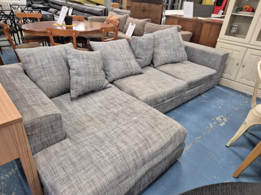 Grey Fabric Corner  Lounge Suite 52651