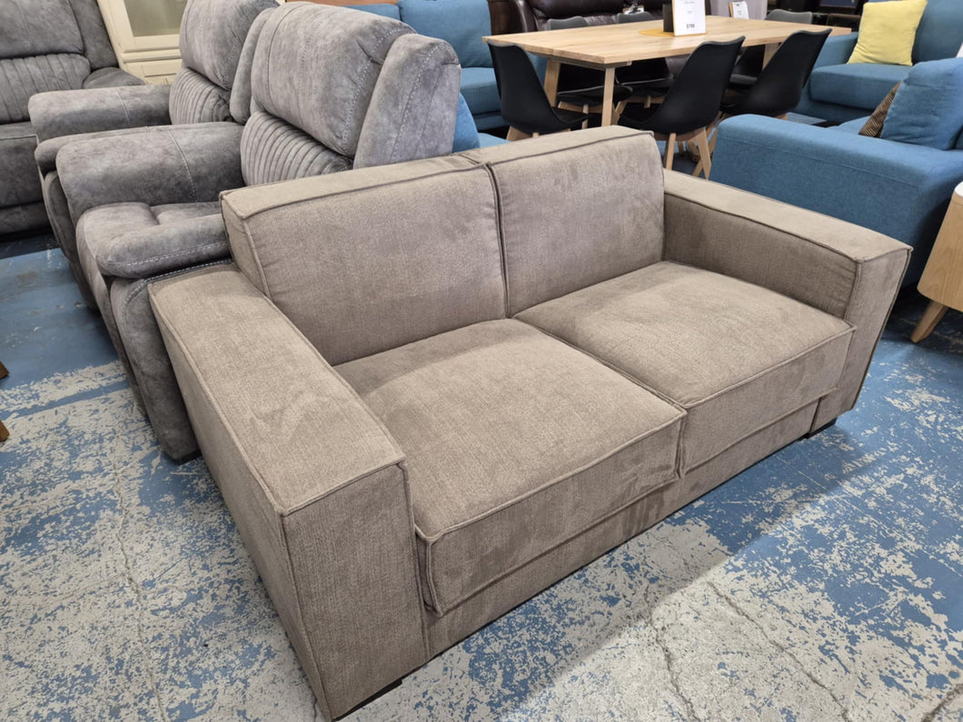 Brown Fabric 2 Seater  Couch NEW!!! 52848