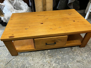 Pine Coffee Table With 1 Drawer 52825