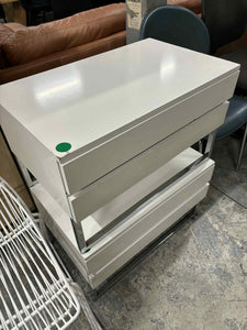 Bedside Cab White 1 Drawer