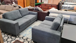 Light Grey Fabric 5 Seater  John Young Lounge Suite (Factory Second) 50673