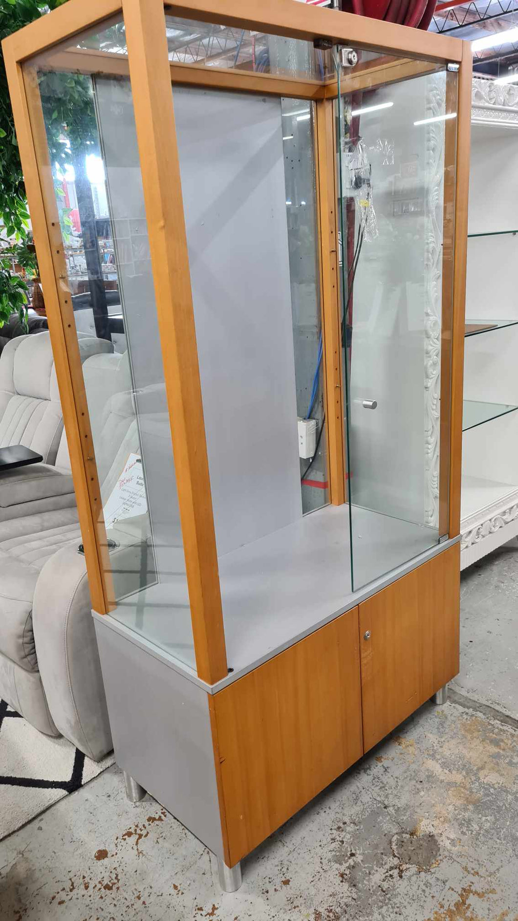 Glass/Wood Display Cabinet 51726