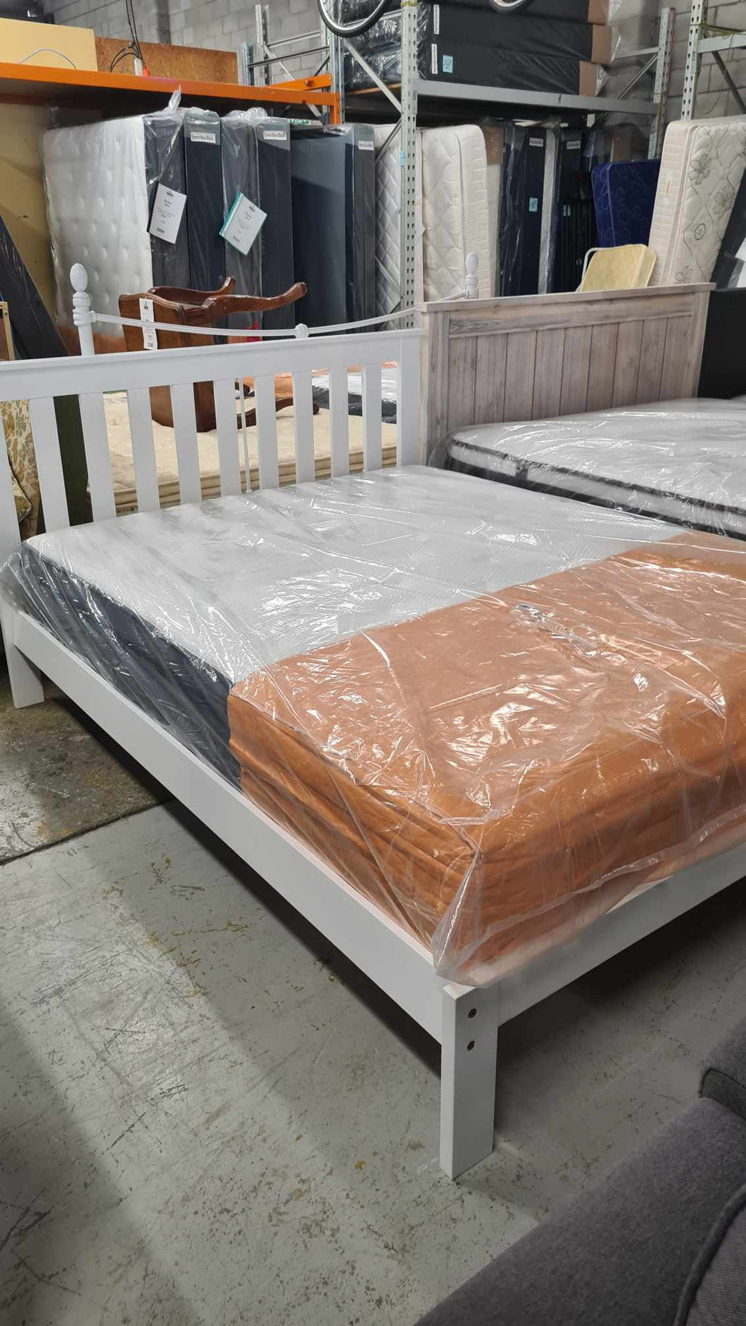 Donna Queen Mattress With White Classic Frame NEW!!! 51679